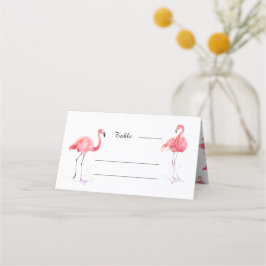 Belo Cartão Flamingo Watercolor
