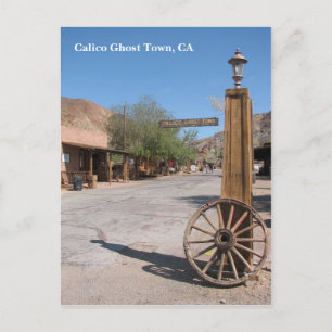 Belo cartão postal da cidade do Calico Ghost!
