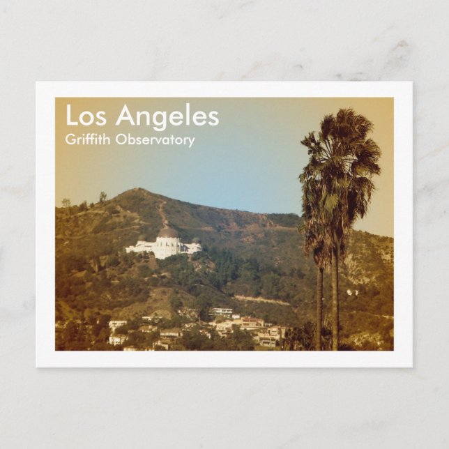 Belo cartão postal do Observatório de LA! (Frente)