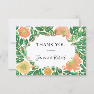 Belo Cartões de agradecimentos de Aquarela das Flo