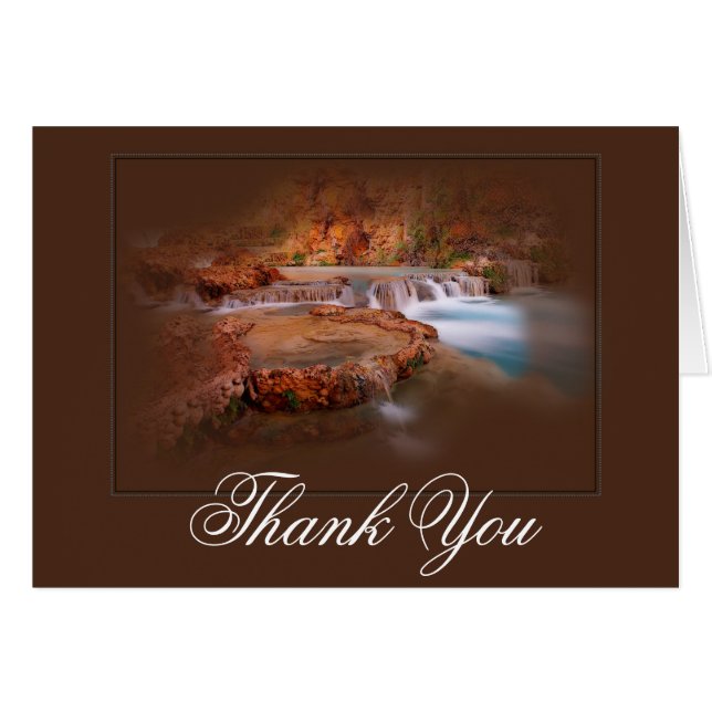 Belo Cartões de agradecimentos de Streason Fall Se (Frente horizontal)