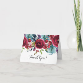 belo cartões de agradecimentos floral