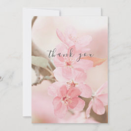 Belo Cartões de agradecimentos plano de Petais Flo