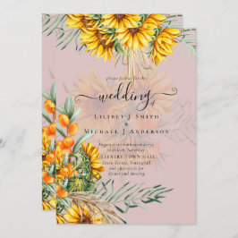 Belo Casamento de Grama de Flores Solares