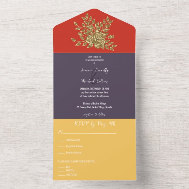 Belo Casamento Dourado e Casamento Rosa (Inside)