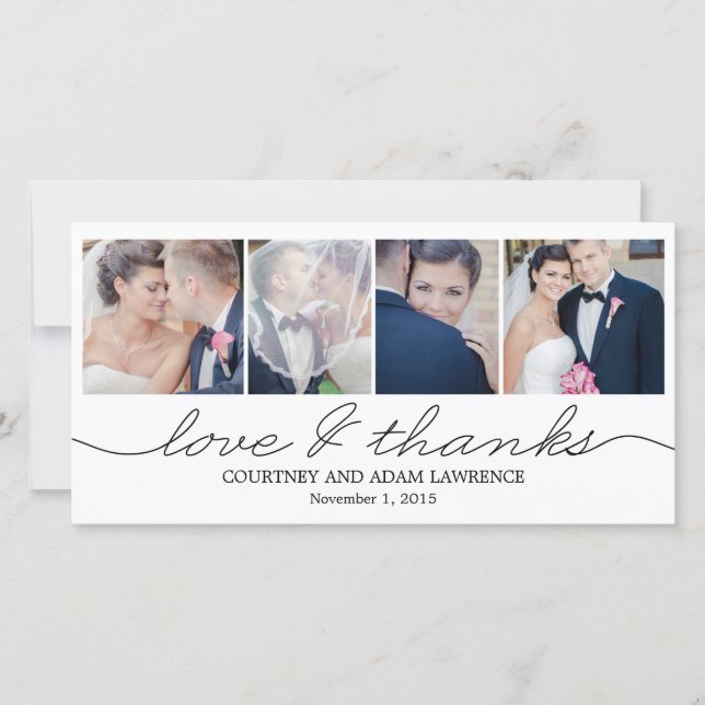 Belo Casamento Escrevendo - Cartões - Branco (Frente)