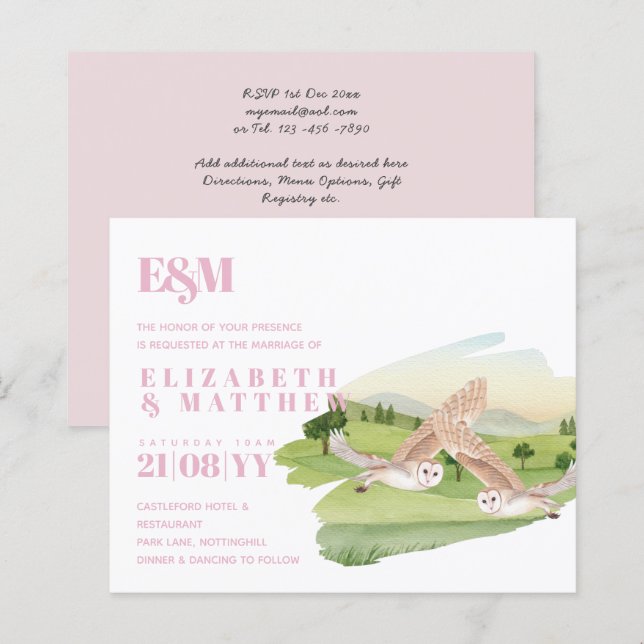 Belo Casamento OWLS (Frente/Verso)