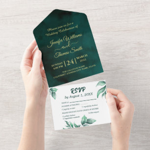 Belo casamento verde e branco