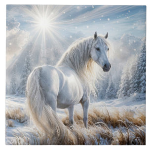 Belo Cavalo no Natal da Neve