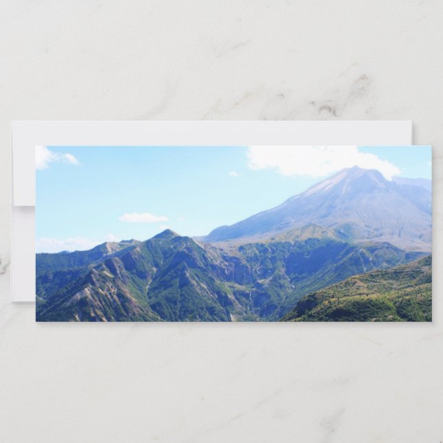 belo céu azul e paisagem montanhosa (Frente)