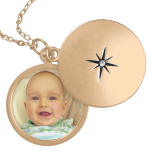 Belo Colar Personalizado de Foto para Bebês