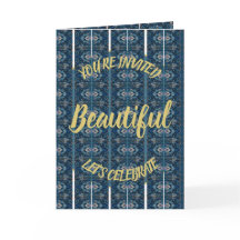 Belo Convite Dobrado - PERSONALIZE-O