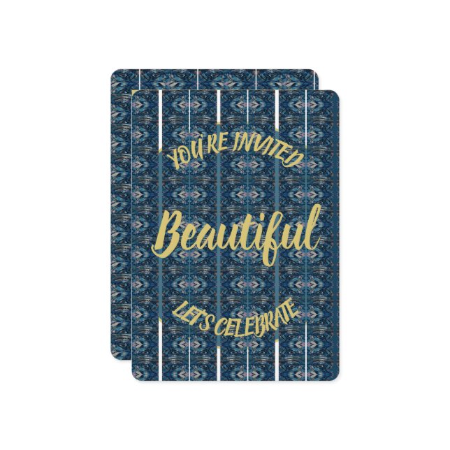 Belo Convite - PERSONALIZE-O (Frente/Verso In Situ)