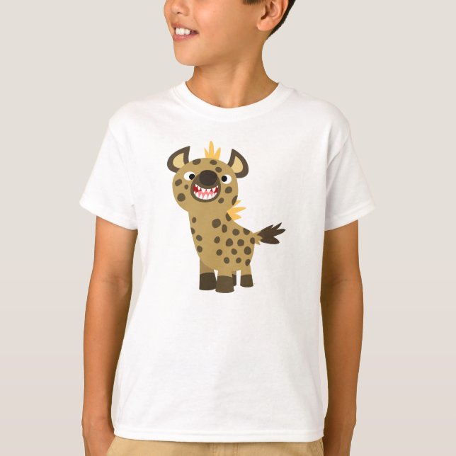 Belo desenho animado Hyena Crianças Camiseta (Frente)