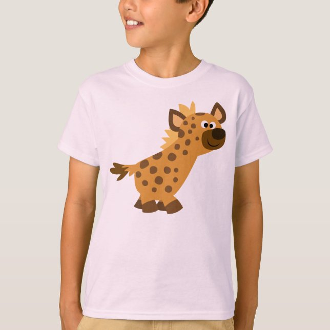 Belo desenho animado Hyena Crianças Camiseta (Frente)