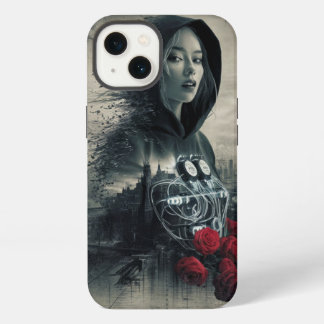 Belo design de menina com o Hoodi Hoodi preto
