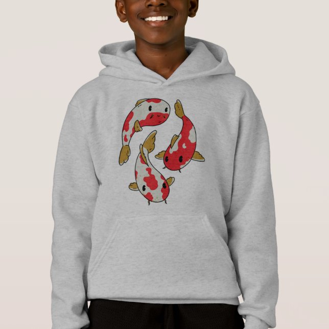 Belo Designio de Peixes Koi Cartoon (Frente)