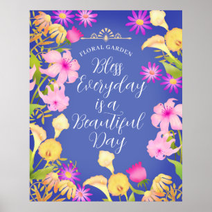 Belo dia de Poster violeta