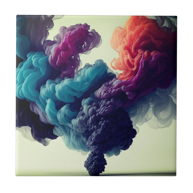 Belo efeito design de fumaça moderno (Frente)