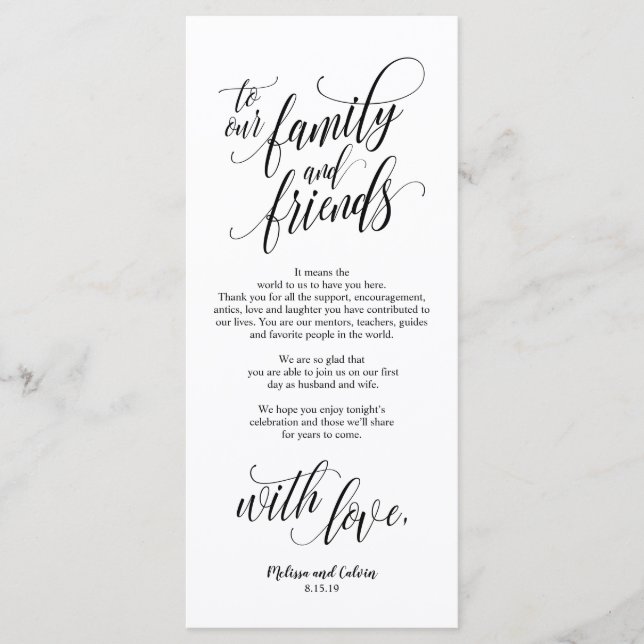 Belo Elegante Obrigado por colocar o cartão de con (Frente)