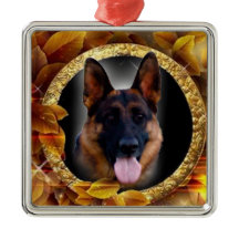 Belo Enfeites de natal German shepherd