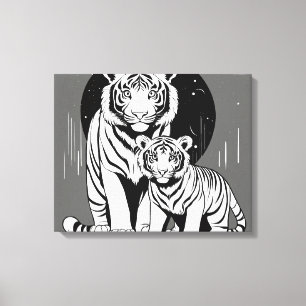 Belo entalhe de canvas de parede