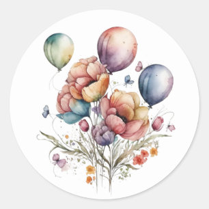 Belo Flores e Balões Adesivos
