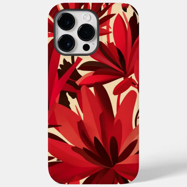 Belo Fundo Floral Vermelho (Verso)