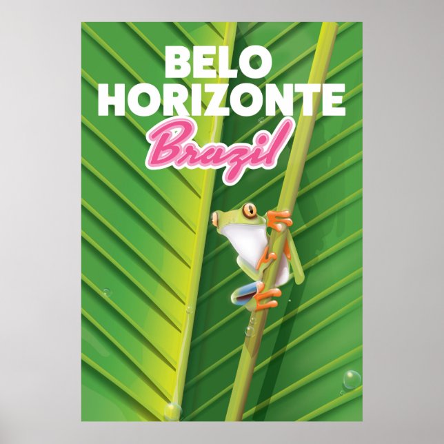 Belo Horizonte, poster de viagens Brasil (Frente)