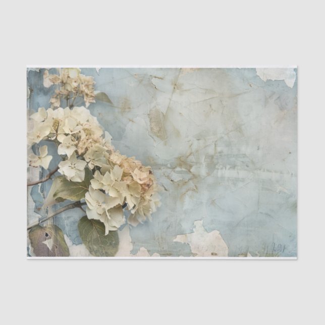 Belo Hydrangea Gift Quebra Papel Tecido (Frente )