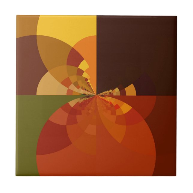 Belo Impressão de Abstrato de Arte da Terra (Frente)