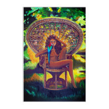 Belo Impressão de pintura de boho original