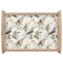 Belo legante servindo pássaros de bandeja Design