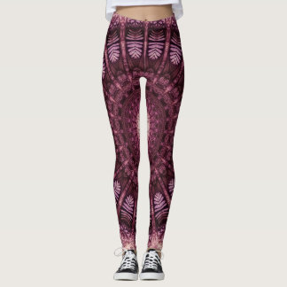 Belo Mandala Inspirou Leggings Desenhadas à Mão