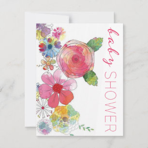 Belo Modelo de Convite para Chá de fraldas