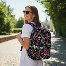 Belo Motivo Floral Colorido Nome Personalizado Pre