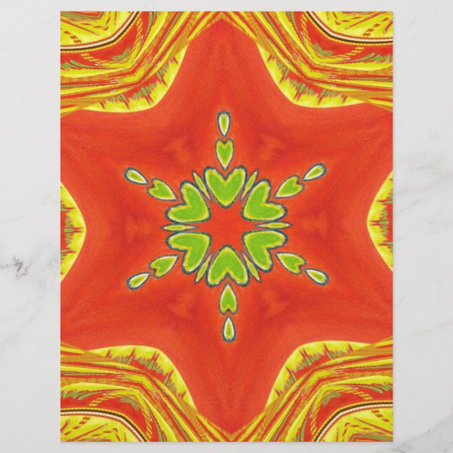 Belo Ouro Vermelho Africano Cores de Motif (Frente)