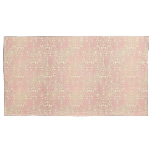 Belo Padrão em Estilo Damasco Rosa e Amarelo