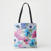 Belo Padrão Floral de Verão | Bolsa Tote