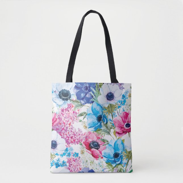 Belo Padrão Floral de Verão | Bolsa Tote (Frente)