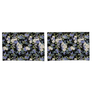 Belo padrão floral Folhagem de Rosas Lilac