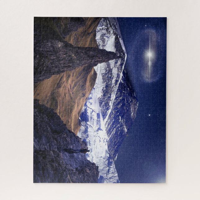 Belo panorama montanhoso Quebra-cabeça (Vertical)