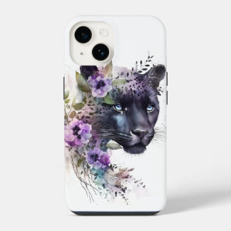 Belo Panther Floral Puro Trabalho de arte
