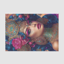 Belo Papel Tecido de Decoupage Artístico