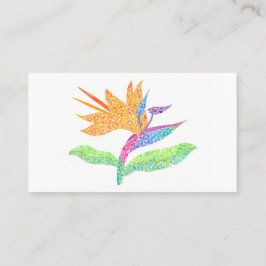 Belo Pássaro do Paraíso Cartão de Contato Pessoal