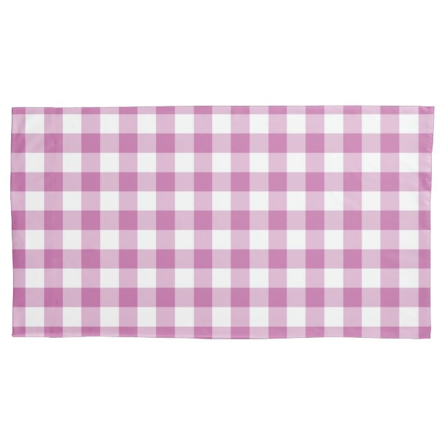 Belo Pink E White Checks Padrão De Gingham (Frente-Esquerda)