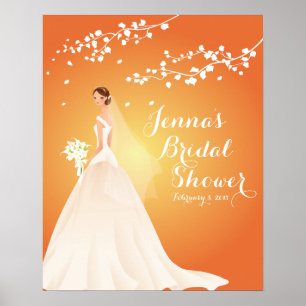 Belo Poster Chá de panela de Chic Bride
