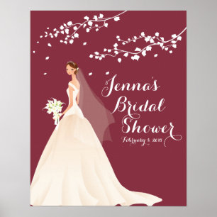 Belo Poster Chá de panela de Chic Bride