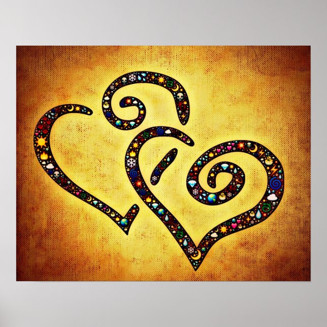 Belo Poster de Coração (Frente)