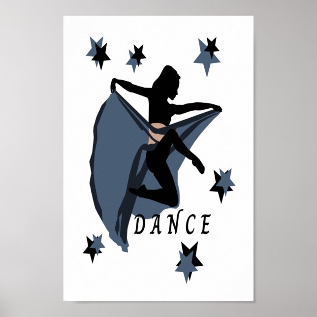 Belo Poster de dança Minimalista (Frente)